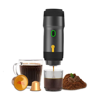 Wireless Electric Portable Espresso Coffee Machine for Car & Home Camping Coffee Maker 3-In-1 Capsule Powder Travel Coffee Maker