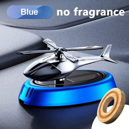 Solar Car Air Freshener Perfume Helicopter Decoration Interior Decoration Solar Car Rotating Aromatherapy Perfume Diffuser