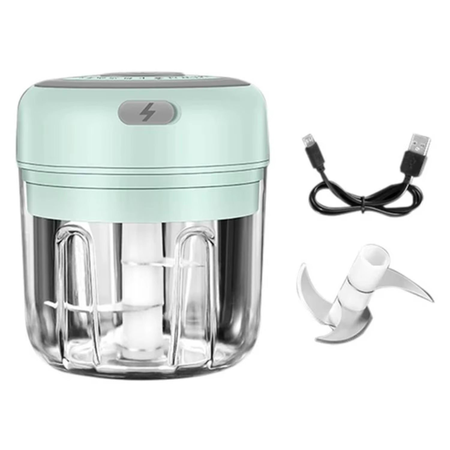 100/250Ml Mini USB Wireless Garlic Masher Press Mincer Vegetable Chili Meat Grinder Food Chopper Kitchen Accessories