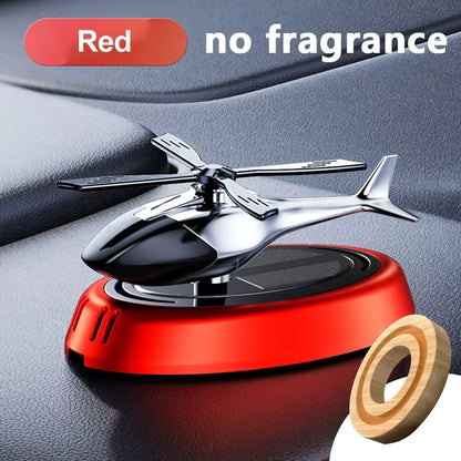 Solar Car Air Freshener Perfume Helicopter Decoration Interior Decoration Solar Car Rotating Aromatherapy Perfume Diffuser