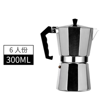 Mocha Coffee Pots Italian Aluminum Octagonal Pot Coffee Cup Maker Tea Maker Portable Coffee Maker