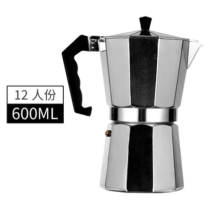 Mocha Coffee Pots Italian Aluminum Octagonal Pot Coffee Cup Maker Tea Maker Portable Coffee Maker